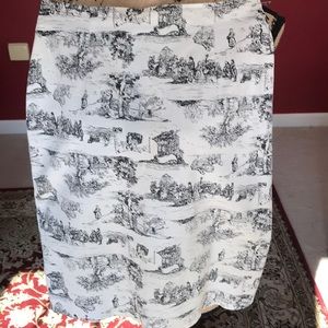 New York & Co black and white tulle skirt.